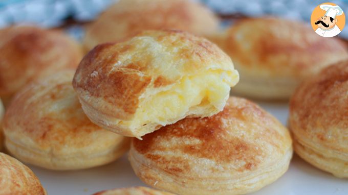 Pastéis folhados de baunilha