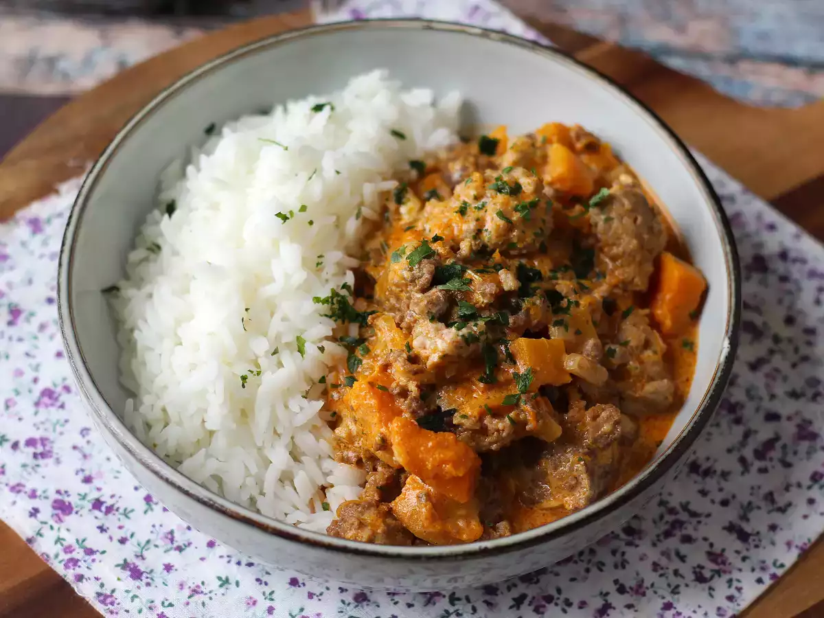 Abóbora com carne moída em uma panela só: cremosa e fácil de fazer - foto 5