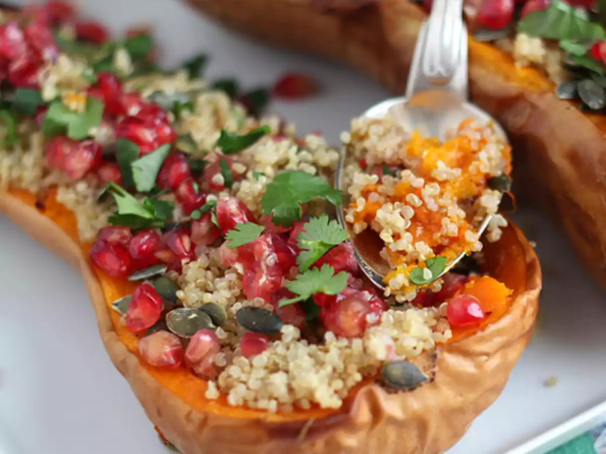 Abóbora recheada com quinoa e romã - foto 4