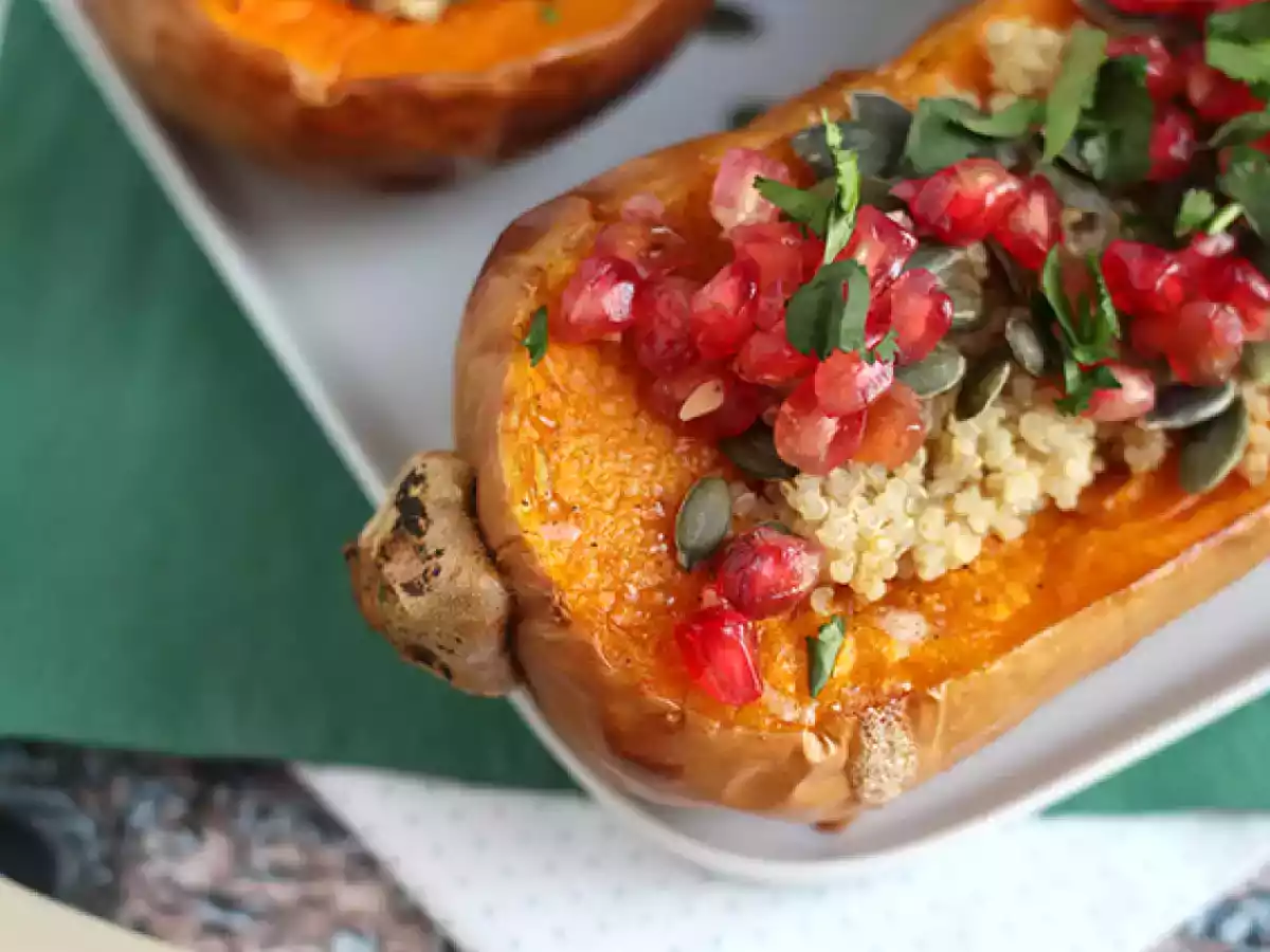 Abóbora recheada com quinoa e romã - foto 5