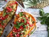 Abóbora recheada com quinoa e romã, foto 1