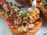Abóbora recheada com quinoa e romã, foto 3