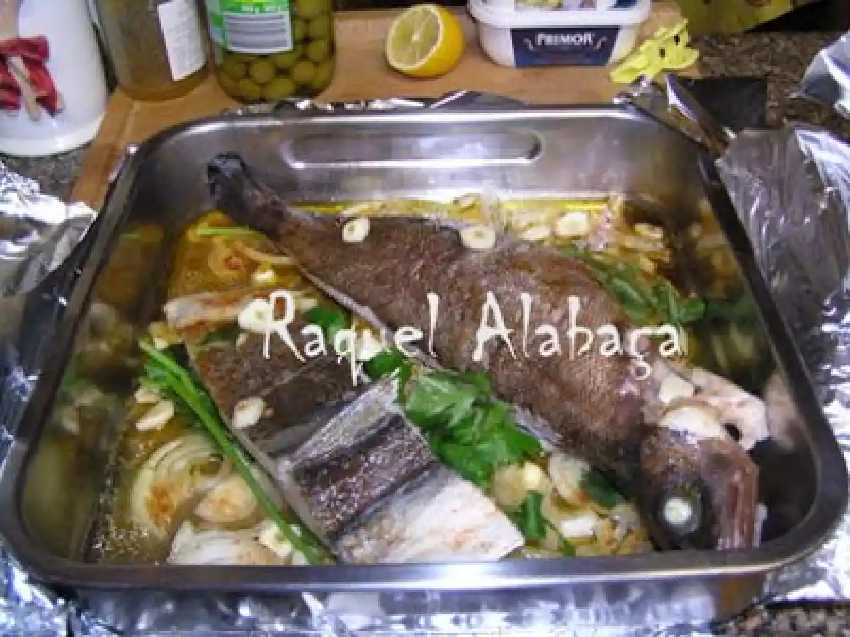 Abrótea e Bacalhau no forno com Endro