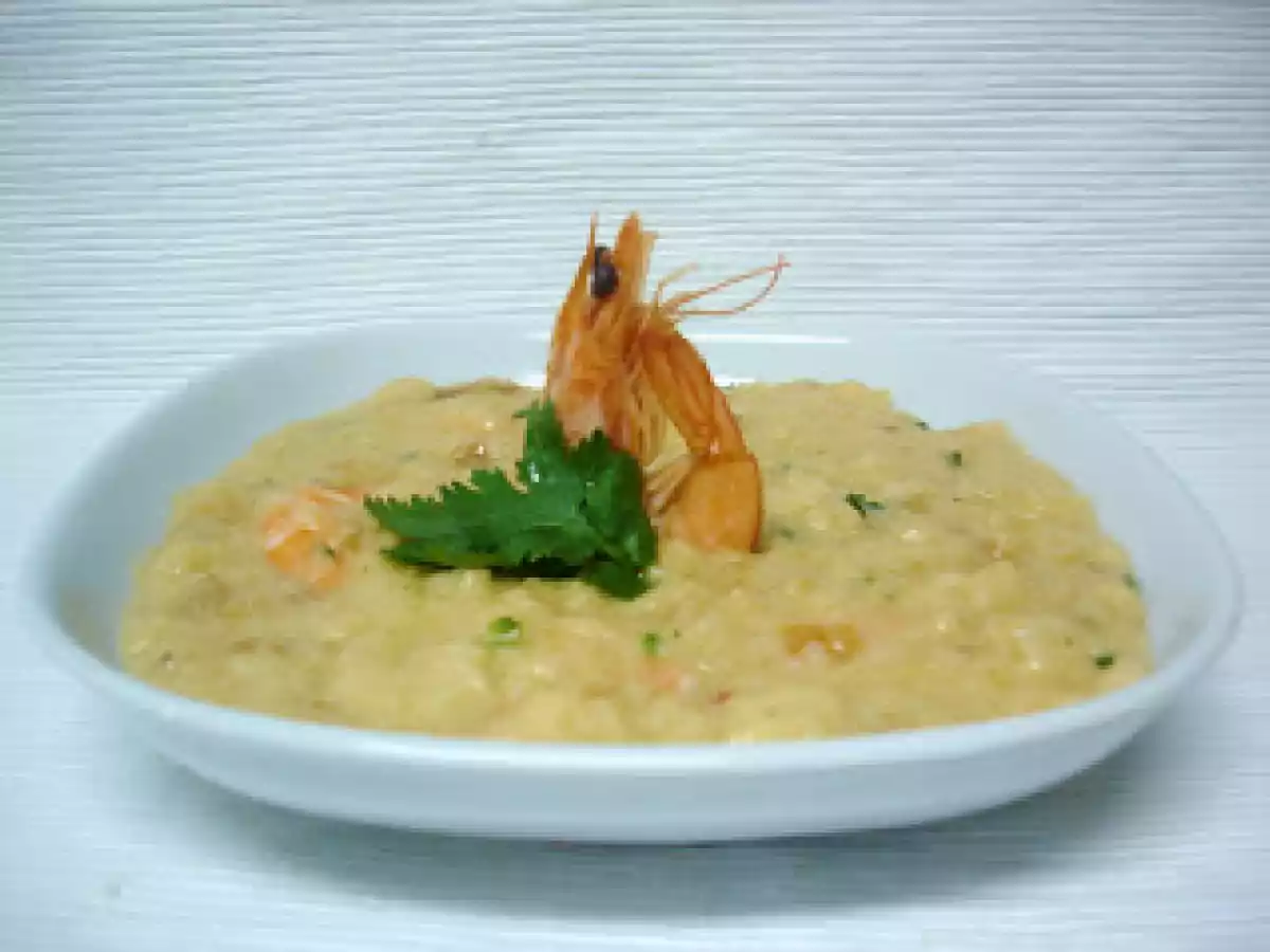 Açorda de gambas e coentros - foto 2