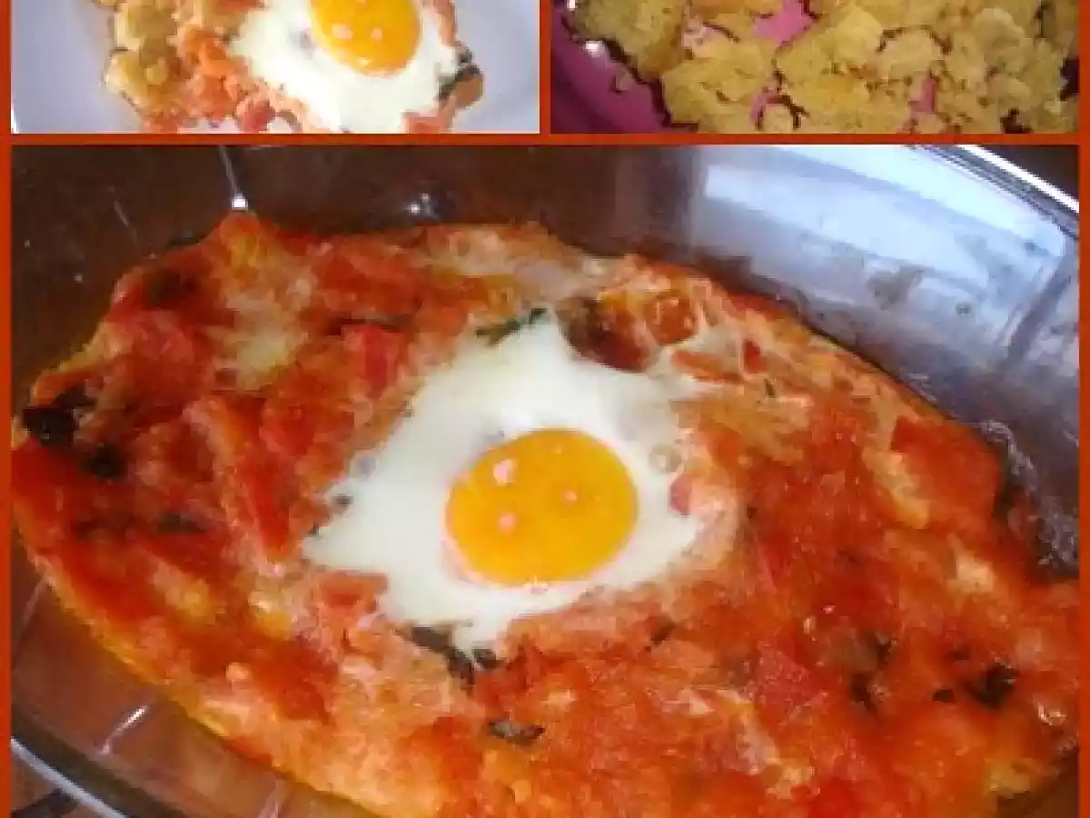 Açorda de Tomate com Ovos e Broa no Forno