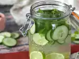 Água aromatizada caseira com limão, pepino, hortelã e gengibre!, foto 1