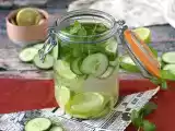 Água aromatizada caseira com limão, pepino, hortelã e gengibre!, foto 2
