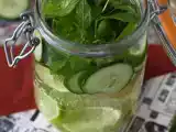 Água aromatizada caseira com limão, pepino, hortelã e gengibre!, foto 3