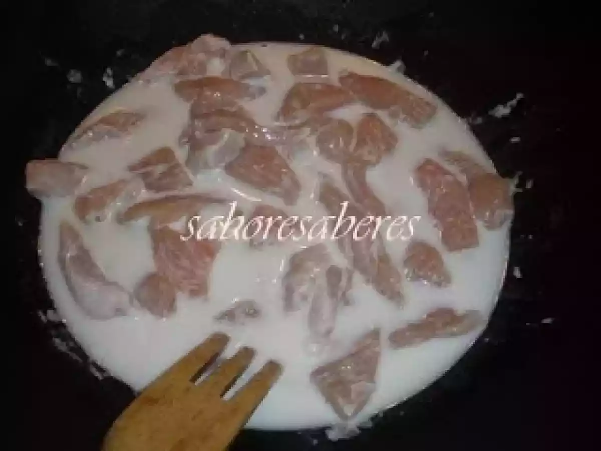 Aletria de Feijão manteiga com Frango e Leite de Coco - foto 3