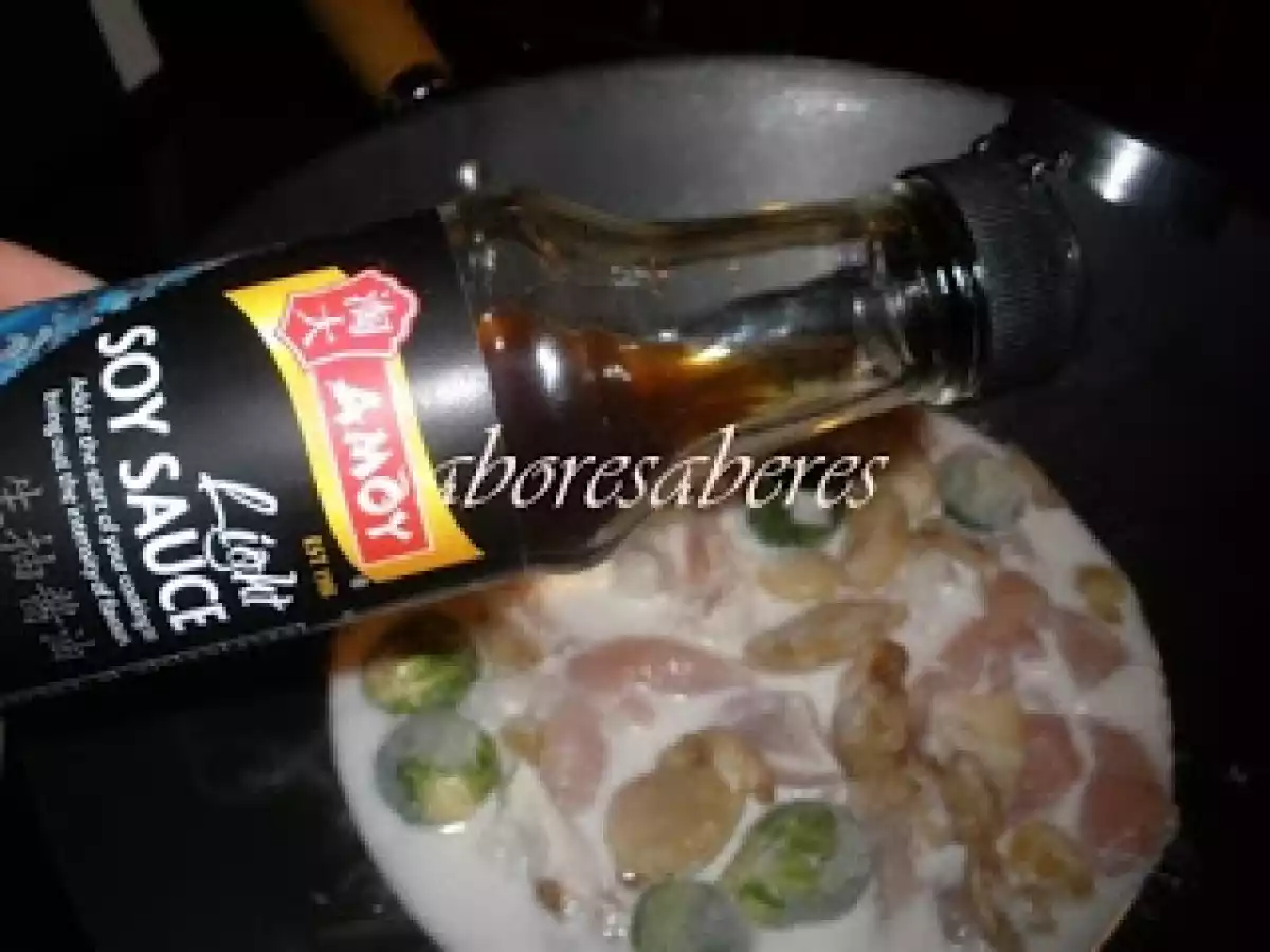 Aletria de Feijão manteiga com Frango e Leite de Coco - foto 5