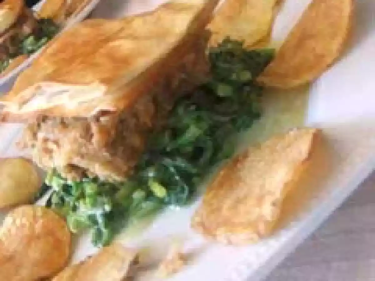 Alheira com massa filo