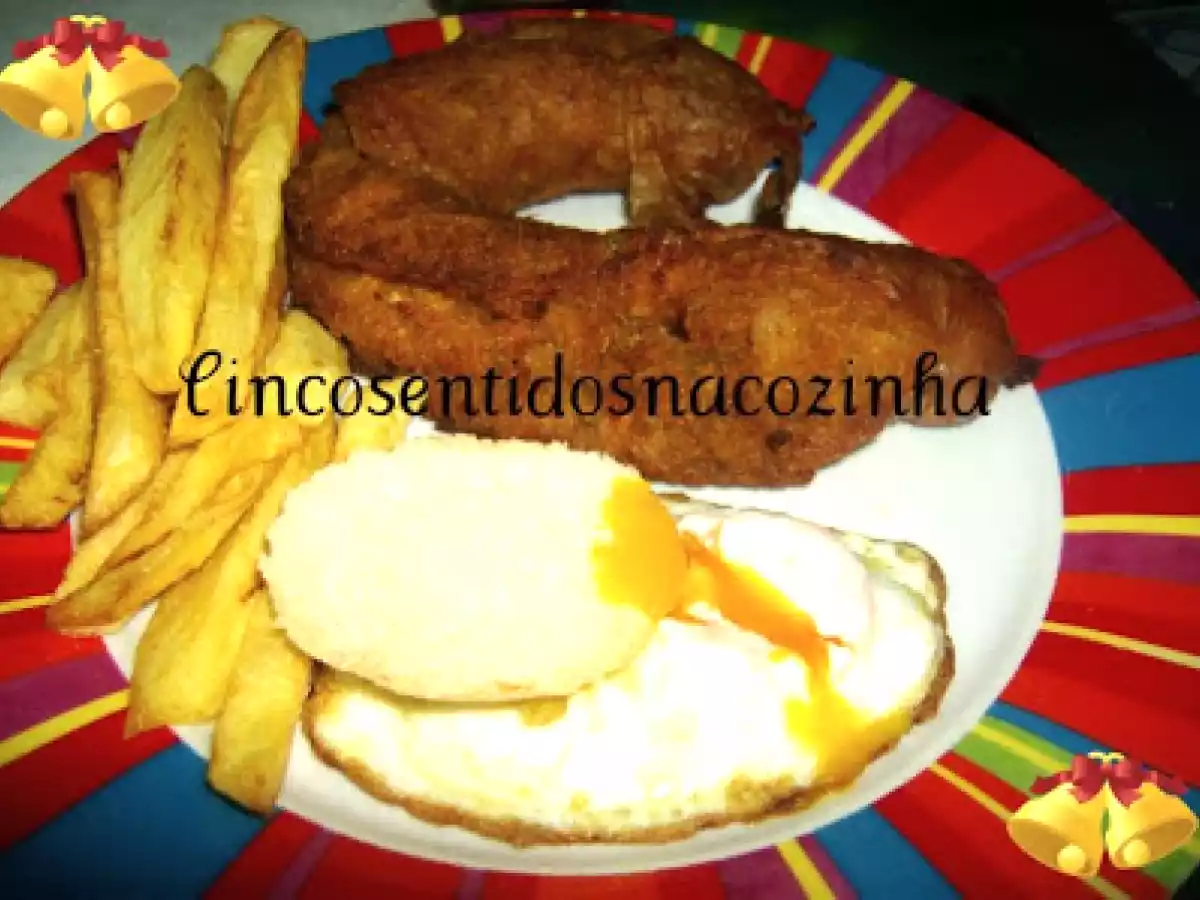 Alheiras no forno com ovo e batata frita - foto 2
