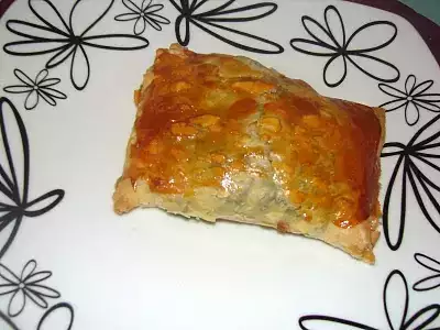 Almofada folhada de espinafres e farinheira