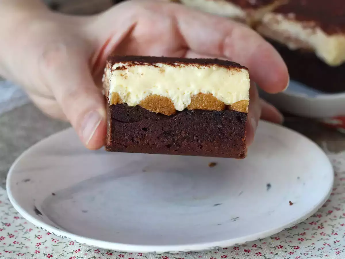 Amantes de brownie e tiramisù, temos o bolo perfeito para vocês: o Brownimisu! - foto 5