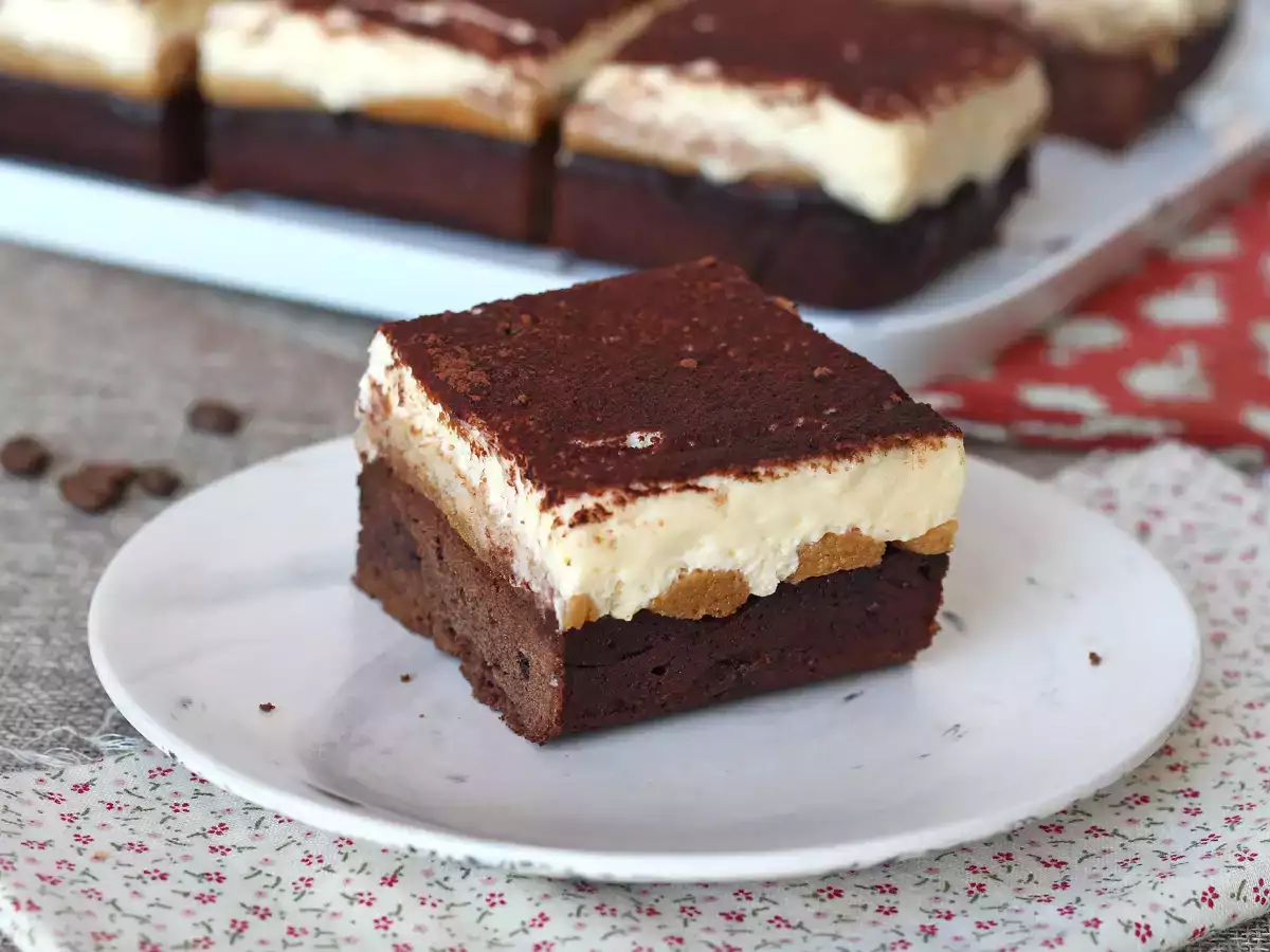 Amantes de brownie e tiramisù, temos o bolo perfeito para vocês: o Brownimisu! - foto 7