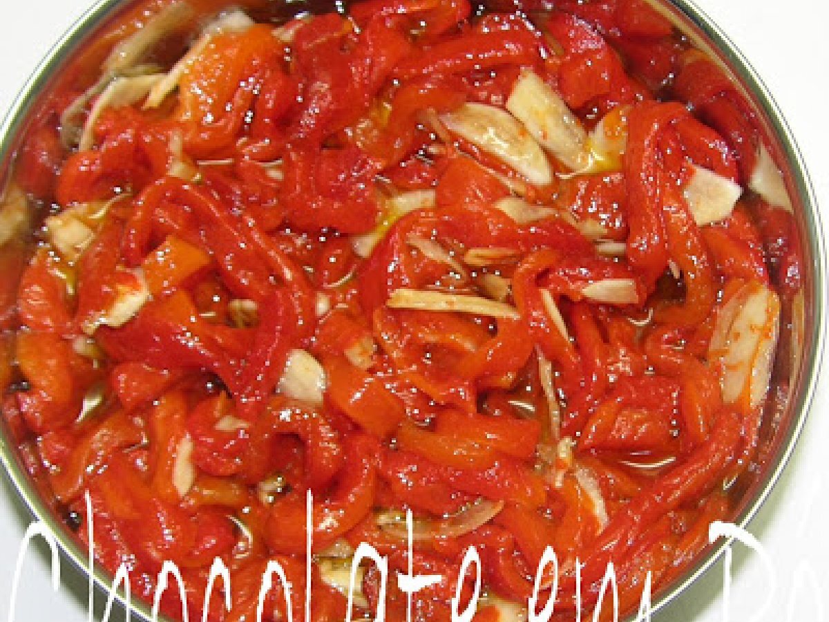 Antepasto de pimentão vermelho
