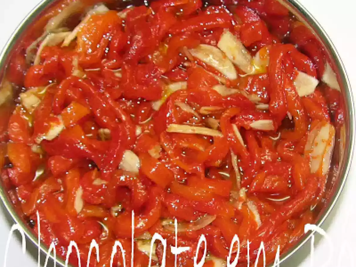 Antepasto de pimentão vermelho