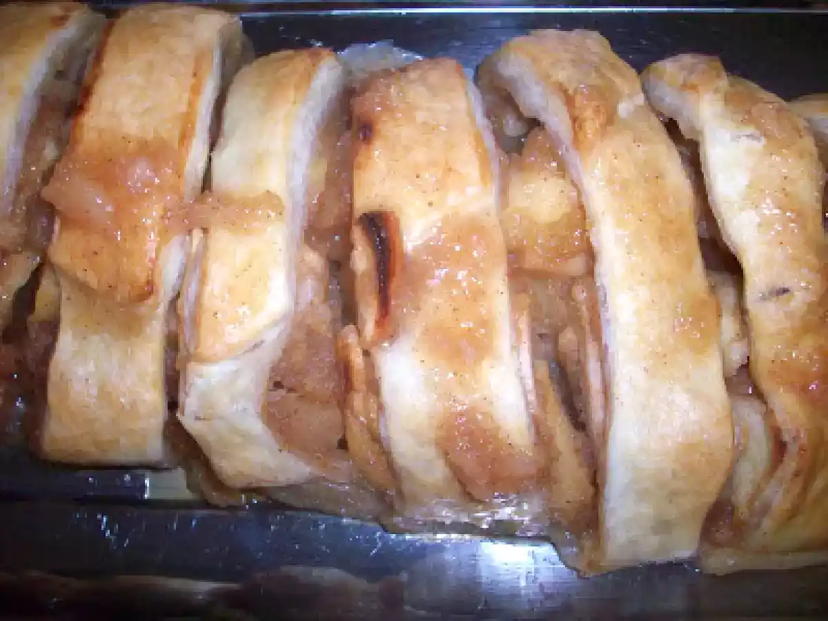 Apfelkuchen - Torta de maçã à alemã