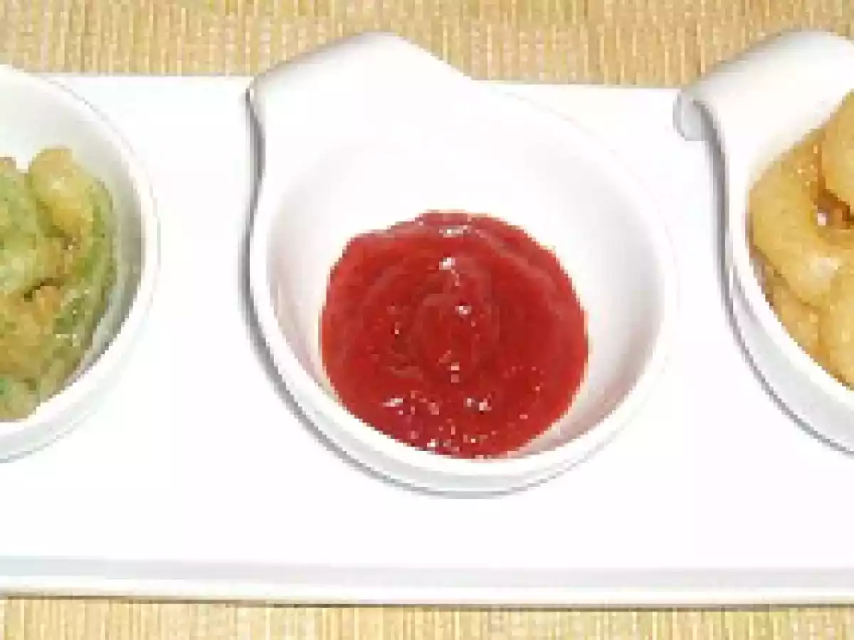 Argolas de Cebola e tiras de Pimento fritas - foto 2