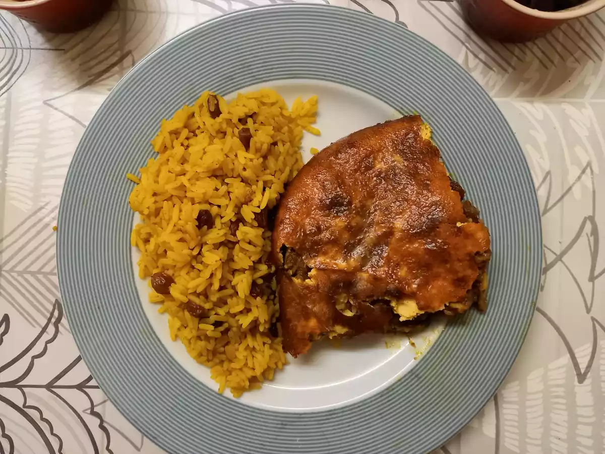 Arroz Amarelo com passas