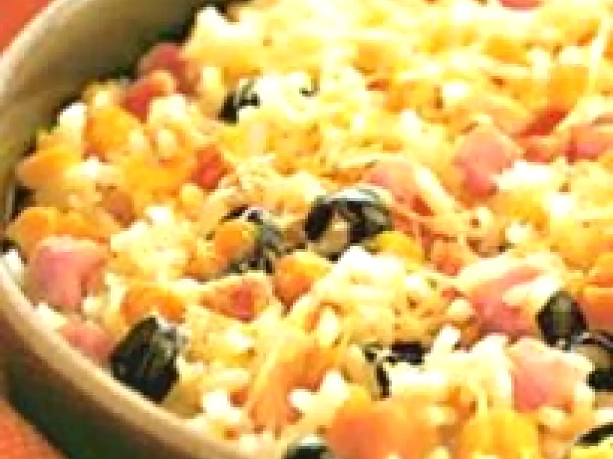Arroz ao Forno com Peito de Peru