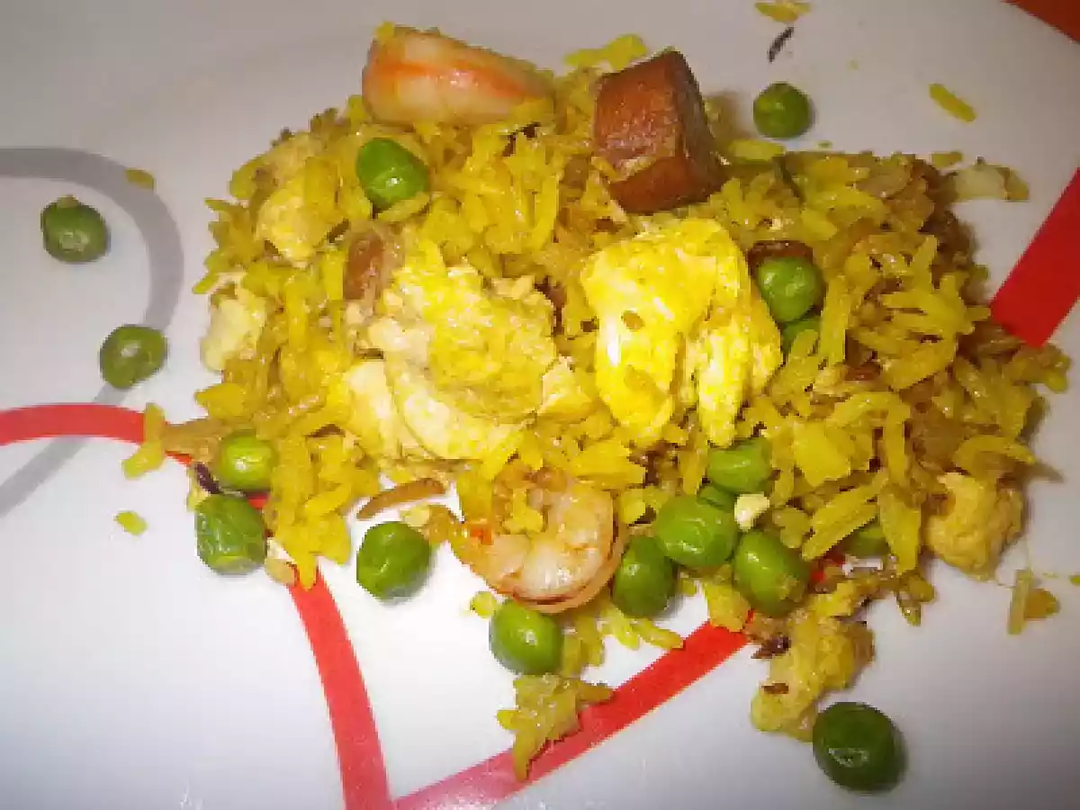 Arroz cantonês na actifry