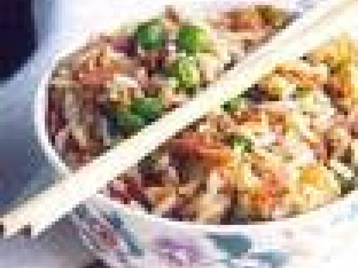 Arroz chinês rápido no microondas