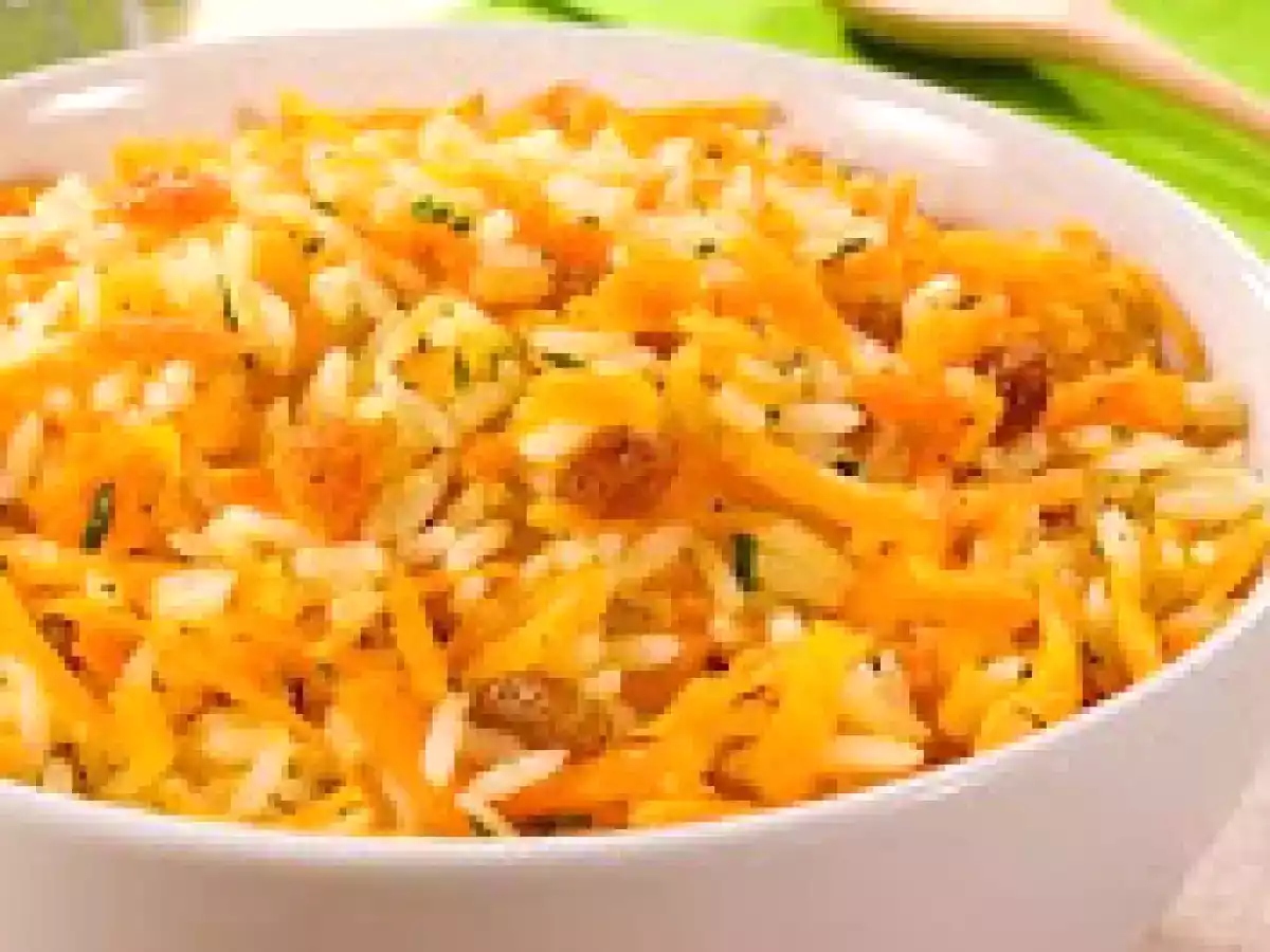 Arroz com Cenoura e Passas