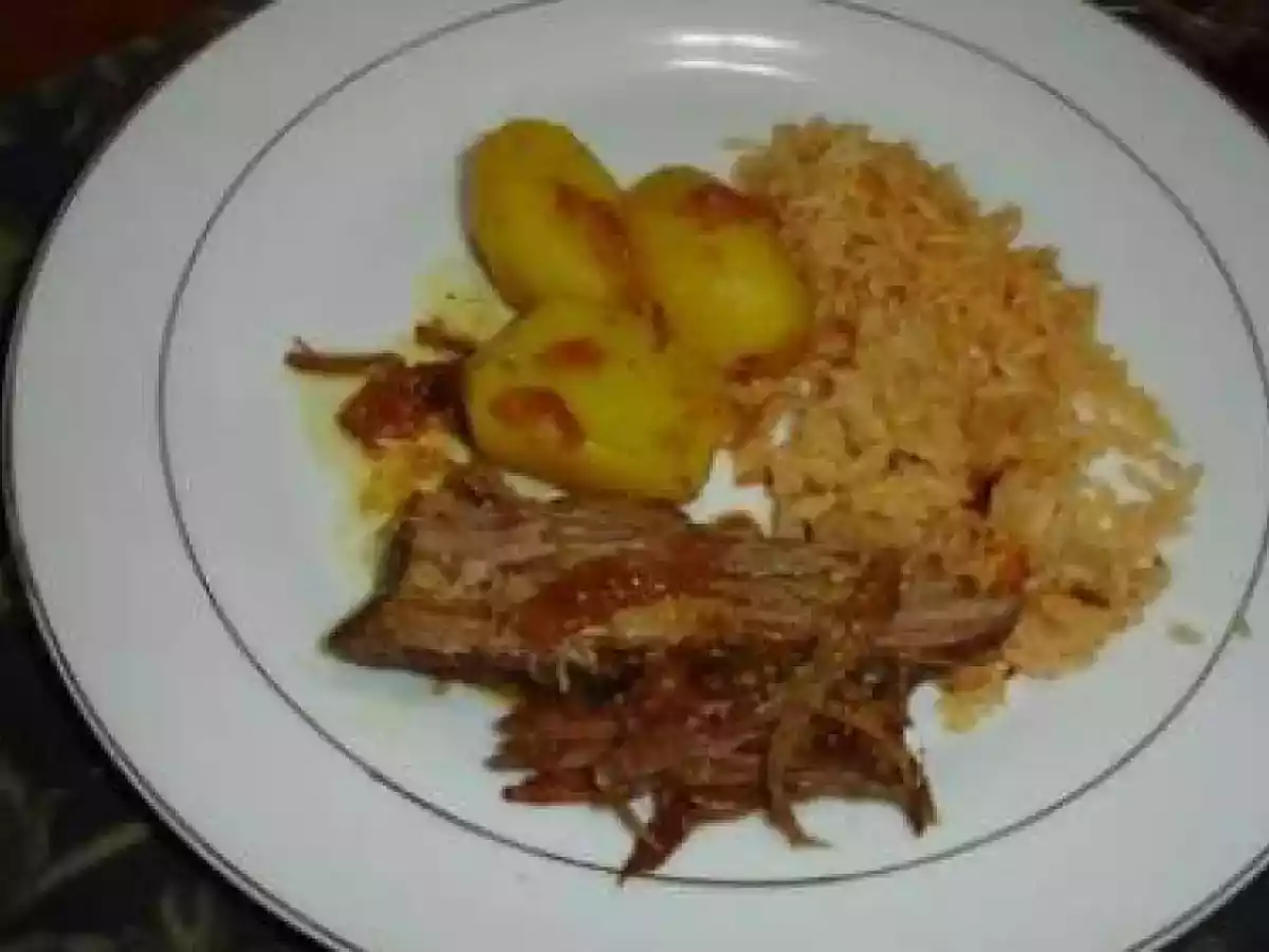 Arroz com curry e carne de panela com batatas - foto 3