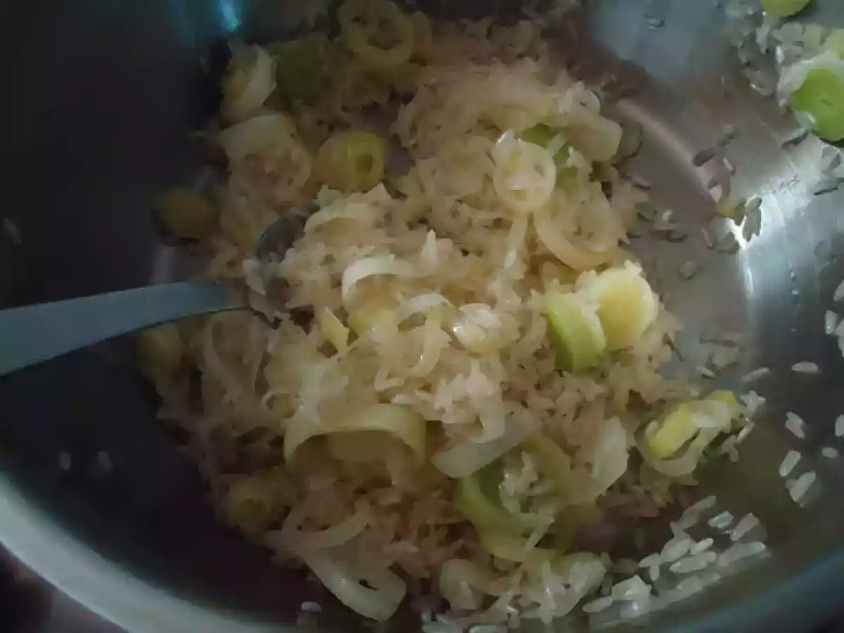 Arroz de alho francês e milho - foto 3