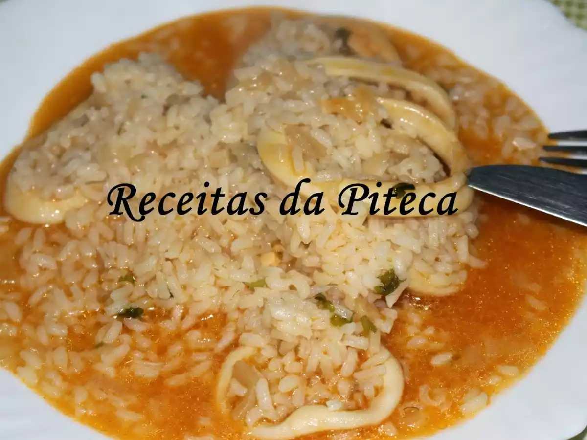 Arroz de caril de pota