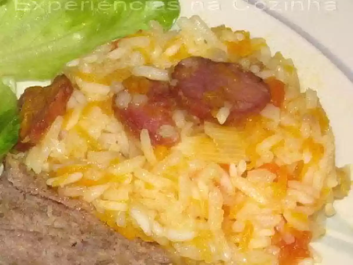 Arroz de Cenoura, Alho Francês e Chouriço - foto 2