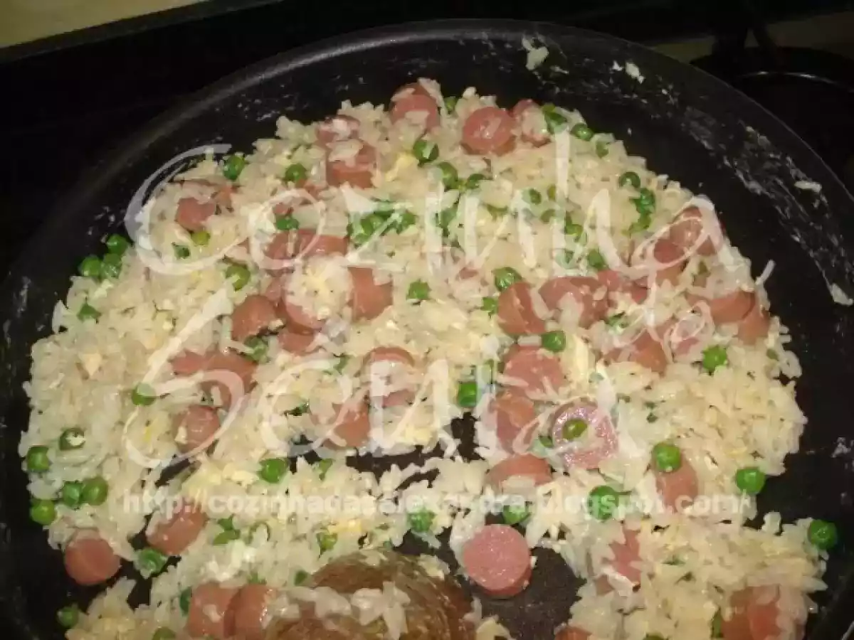 ARROZ DE ERVILHAS, SALSICHAS E OVO...DICAS DE POUPANÇA DOMÉSTICA... - foto 2