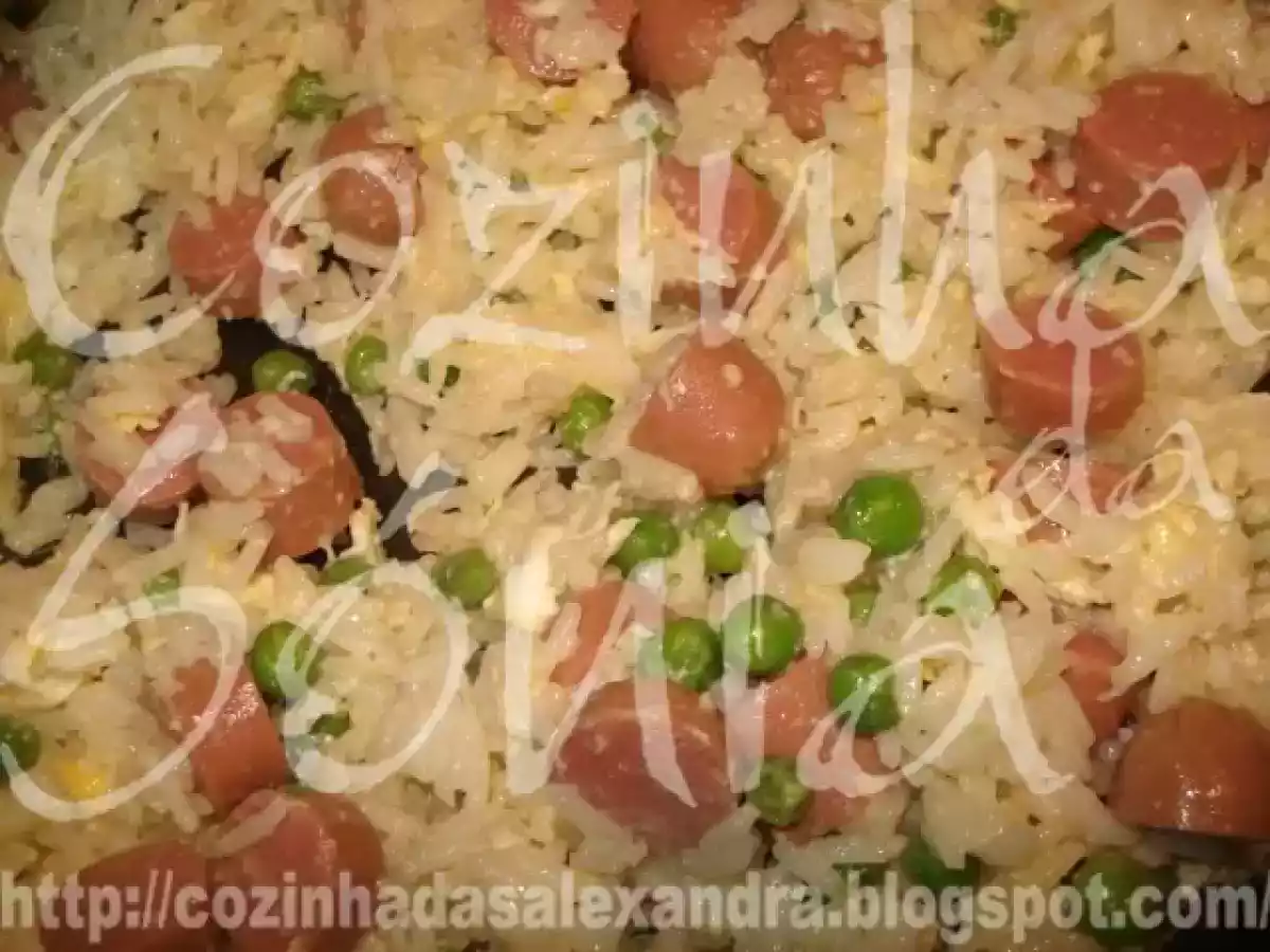 ARROZ DE ERVILHAS, SALSICHAS E OVO...DICAS DE POUPANÇA DOMÉSTICA... - foto 4
