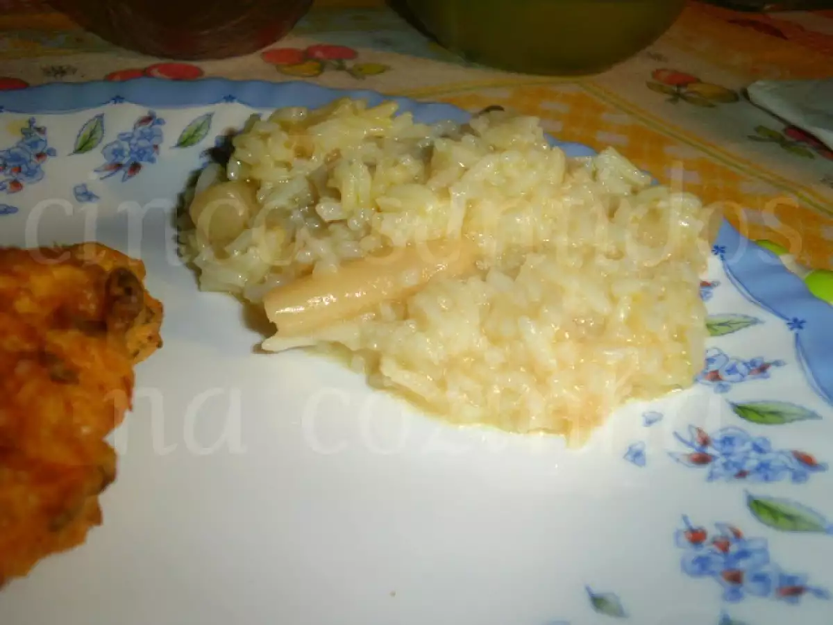 Arroz de espargos brancos com pataniscas de bacalhau - foto 2