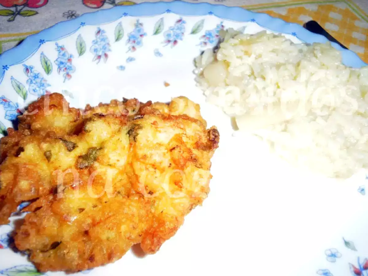 Arroz de espargos brancos com pataniscas de bacalhau - foto 5