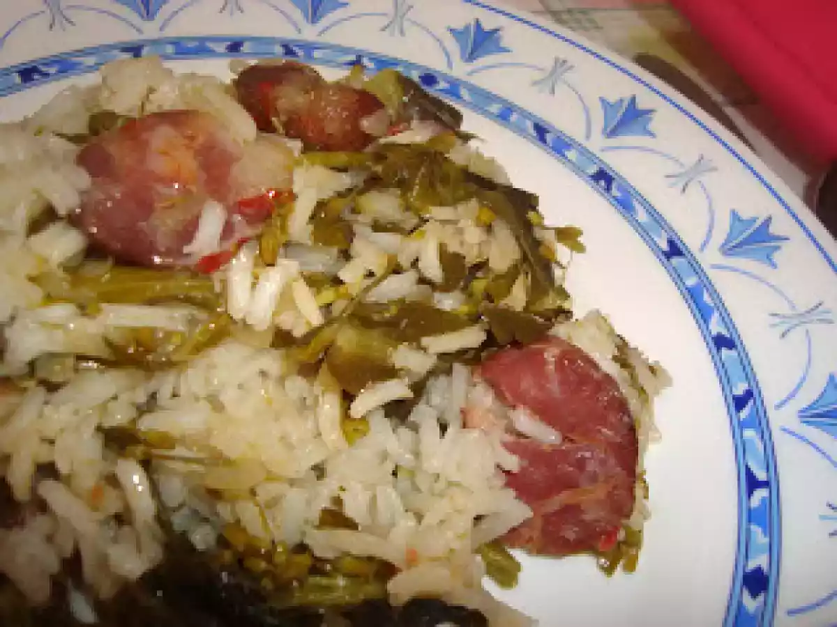 Arroz de espigos com chouriço - foto 2