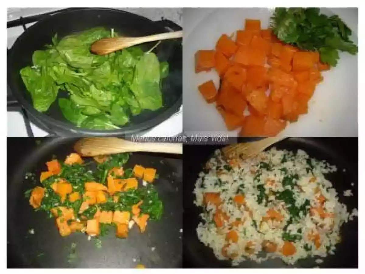 Arroz de Espinafres e Abóbora - foto 2