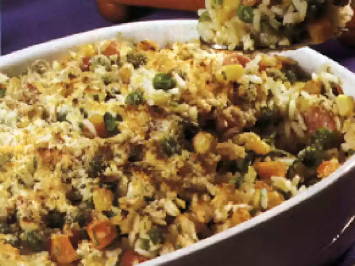 Arroz de Fiambre no Forno