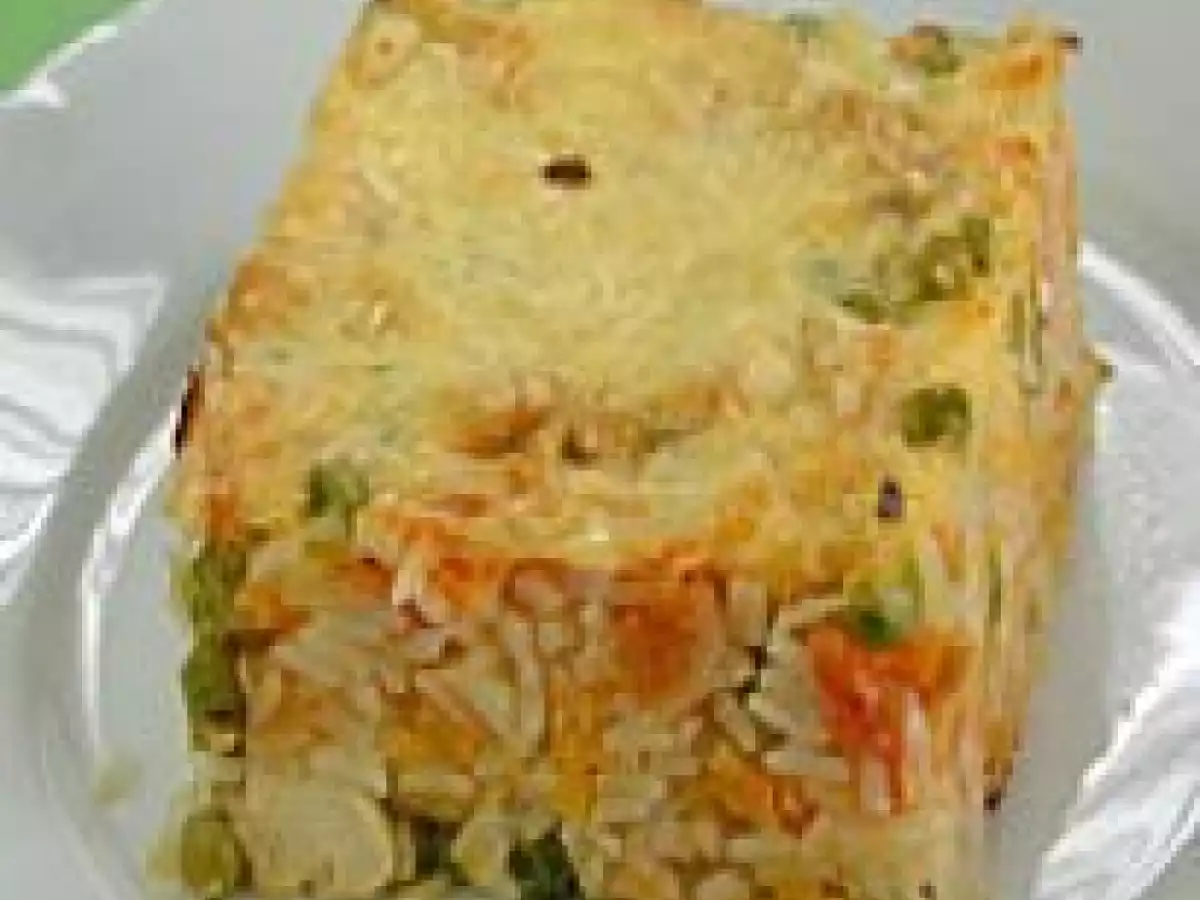 Arroz de Forno com Bacalhau e Ervilha