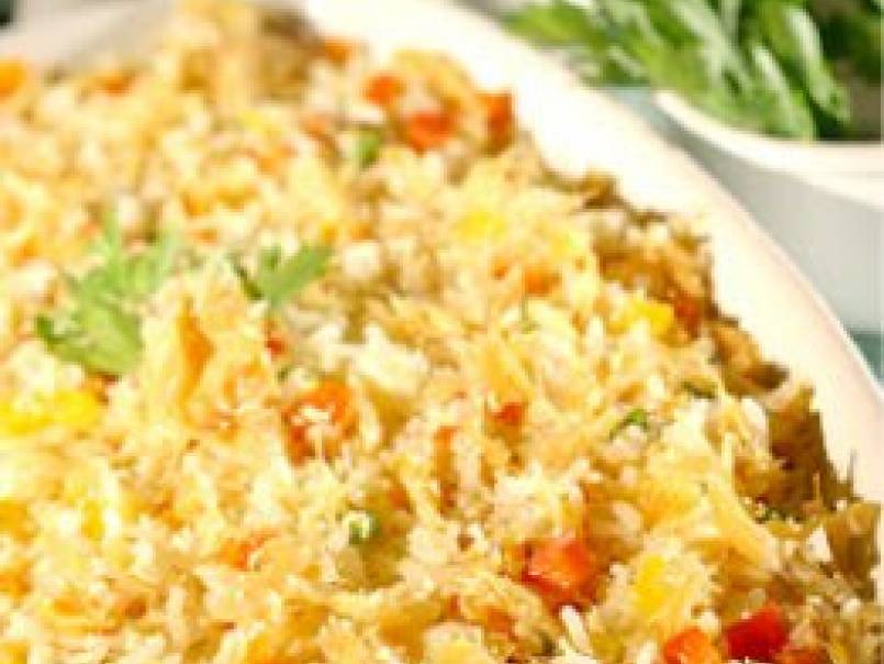 Arroz De Forno Com Frango Desfiado