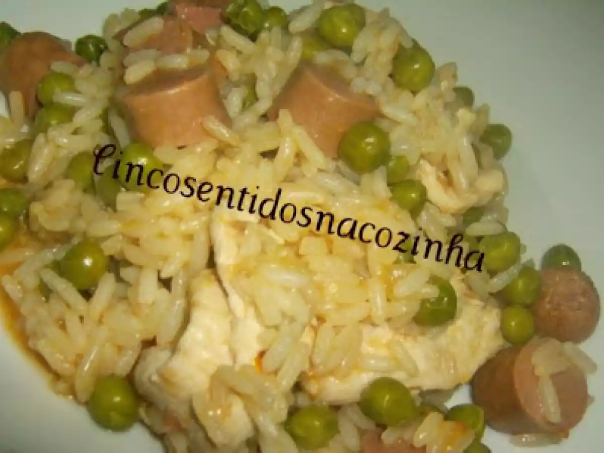 Arroz de frango com salsichas - foto 2