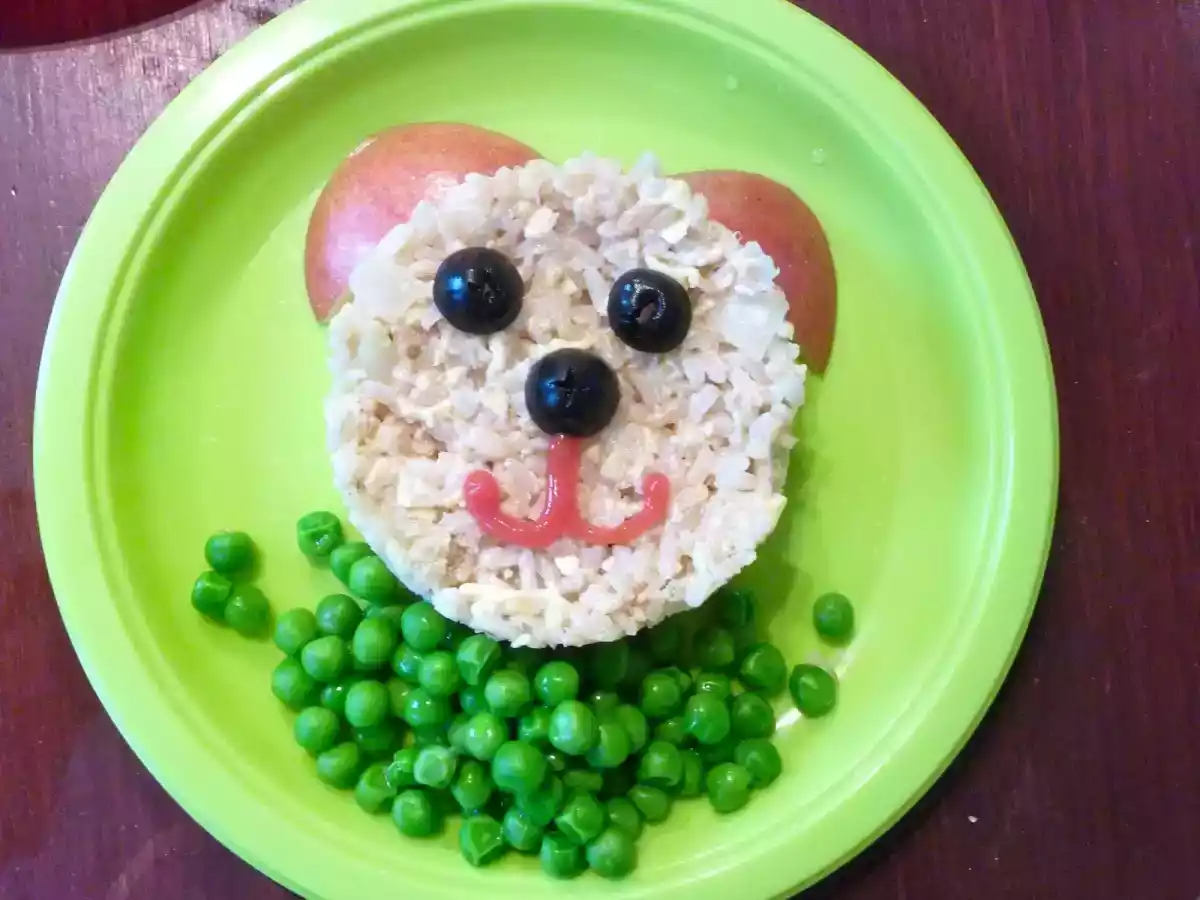 Arroz de frango divertido