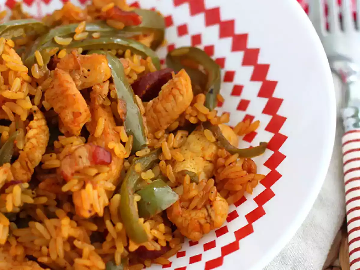 Arroz de frango e chouriço (na panela de pressão) - foto 2