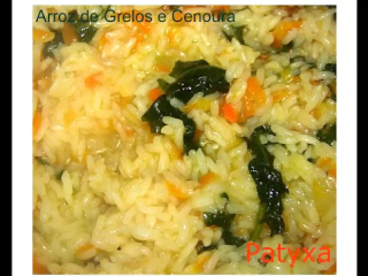 Arroz de Grelos e Cenoura