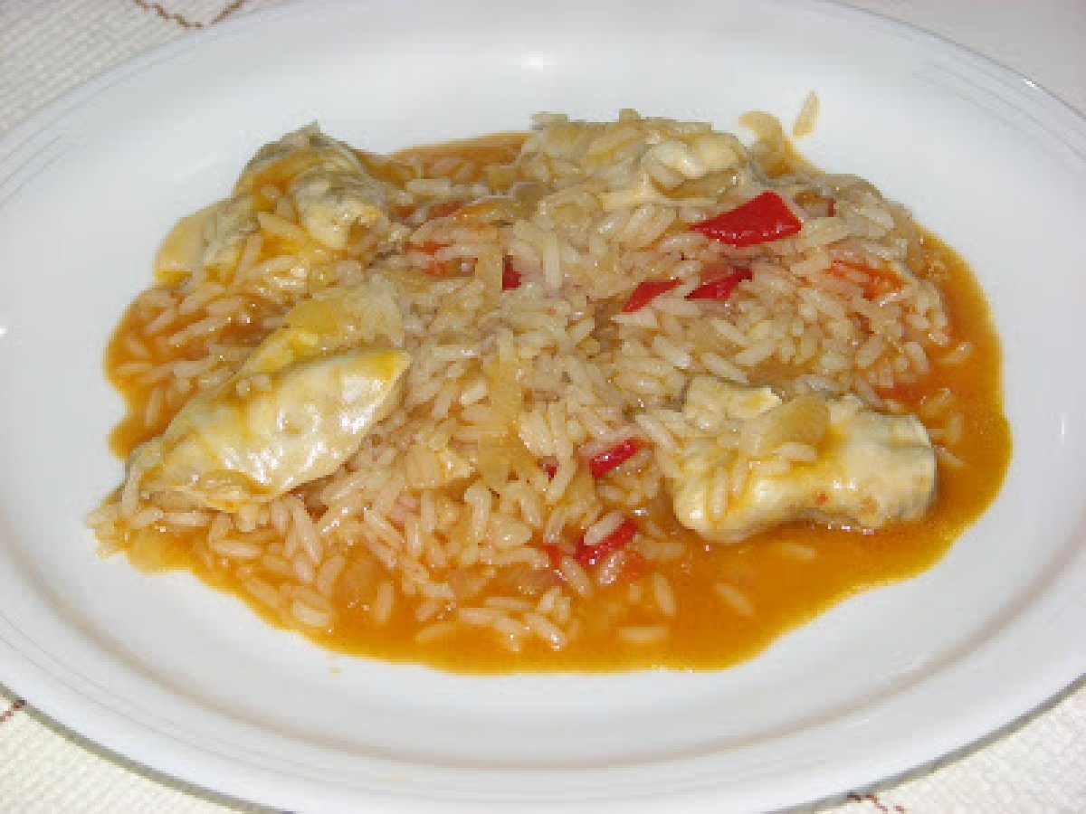 Arroz de linguas de bacalhau