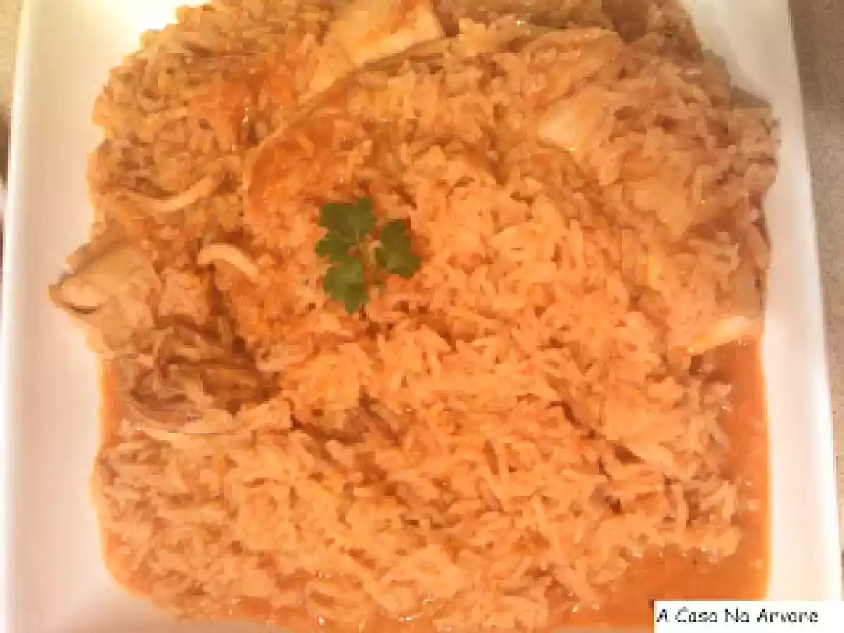 Arroz de Lulas com Tomate