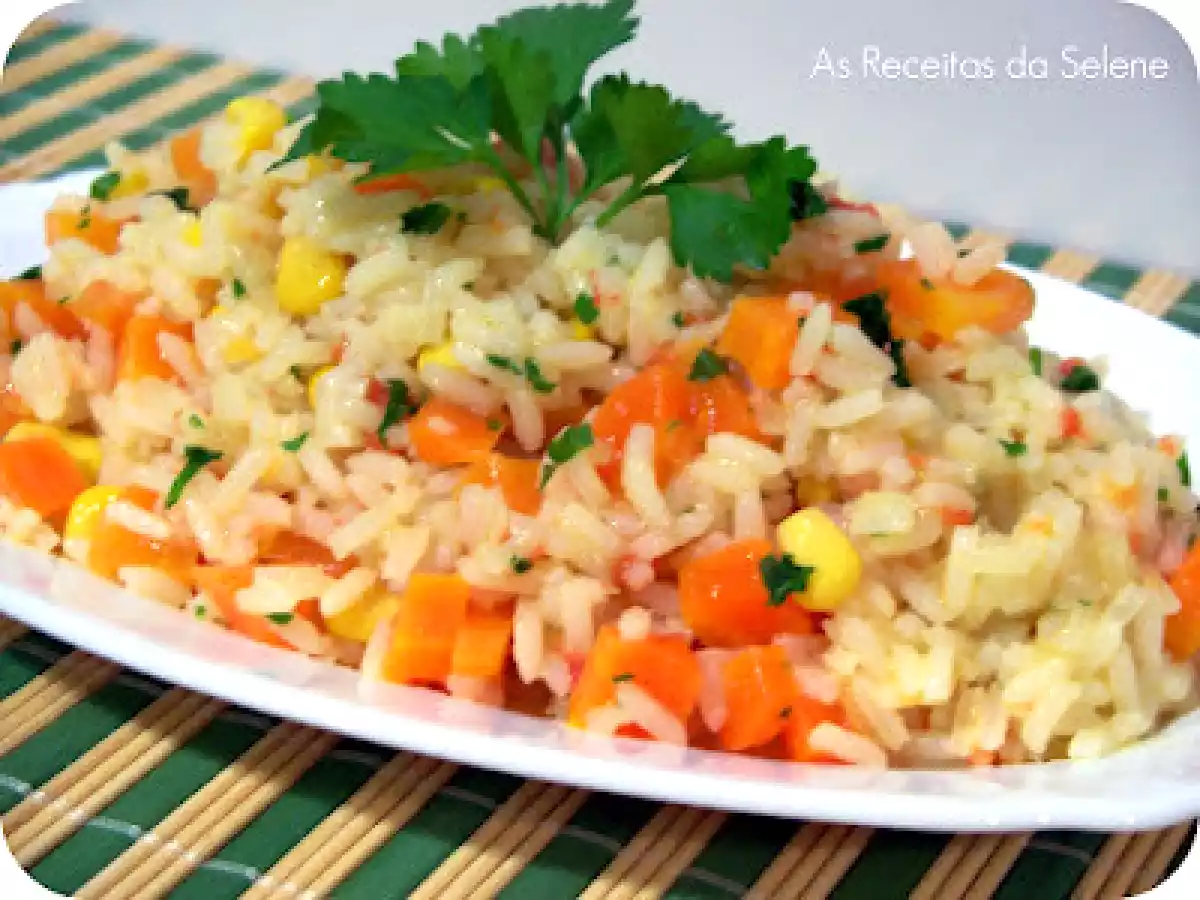 Arroz de Milho e Cenoura