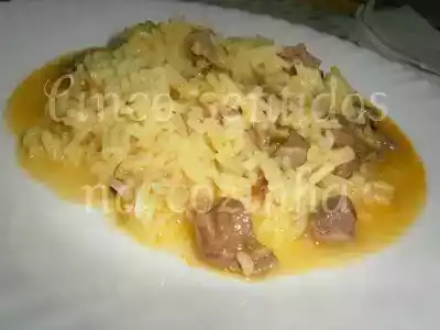 Arroz de moelas com açafrão