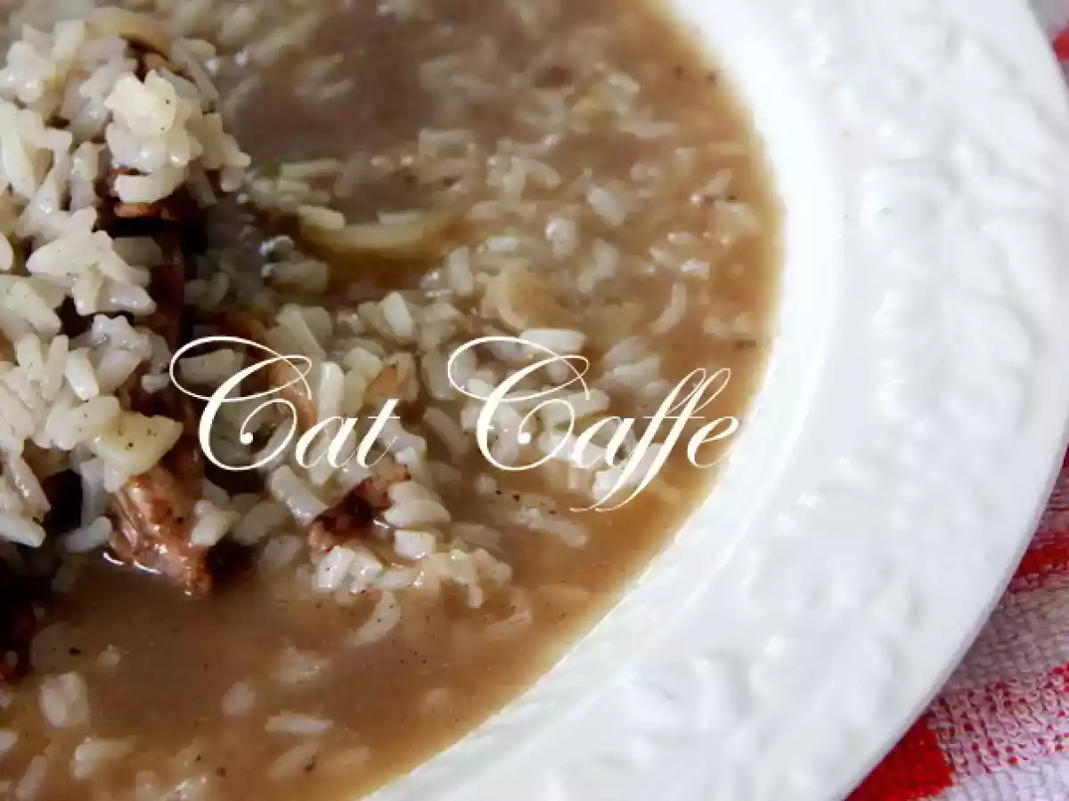 Arroz de molho pardo (versão coelho)